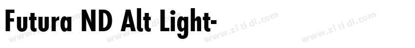 Futura ND Alt Light字体转换